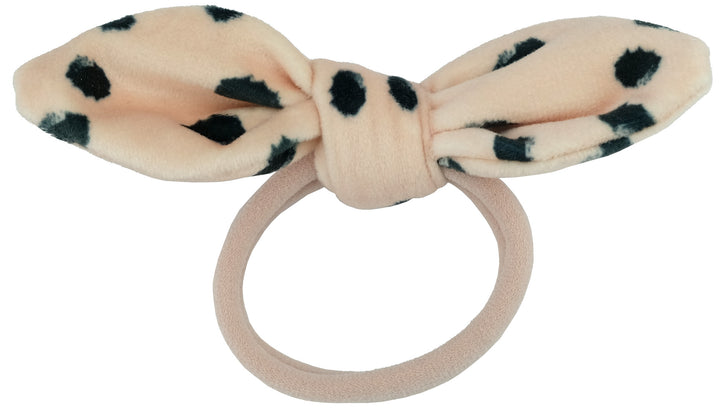 Hair bow Milly black cream spotted