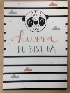 Postkarte - Hurra du bist da