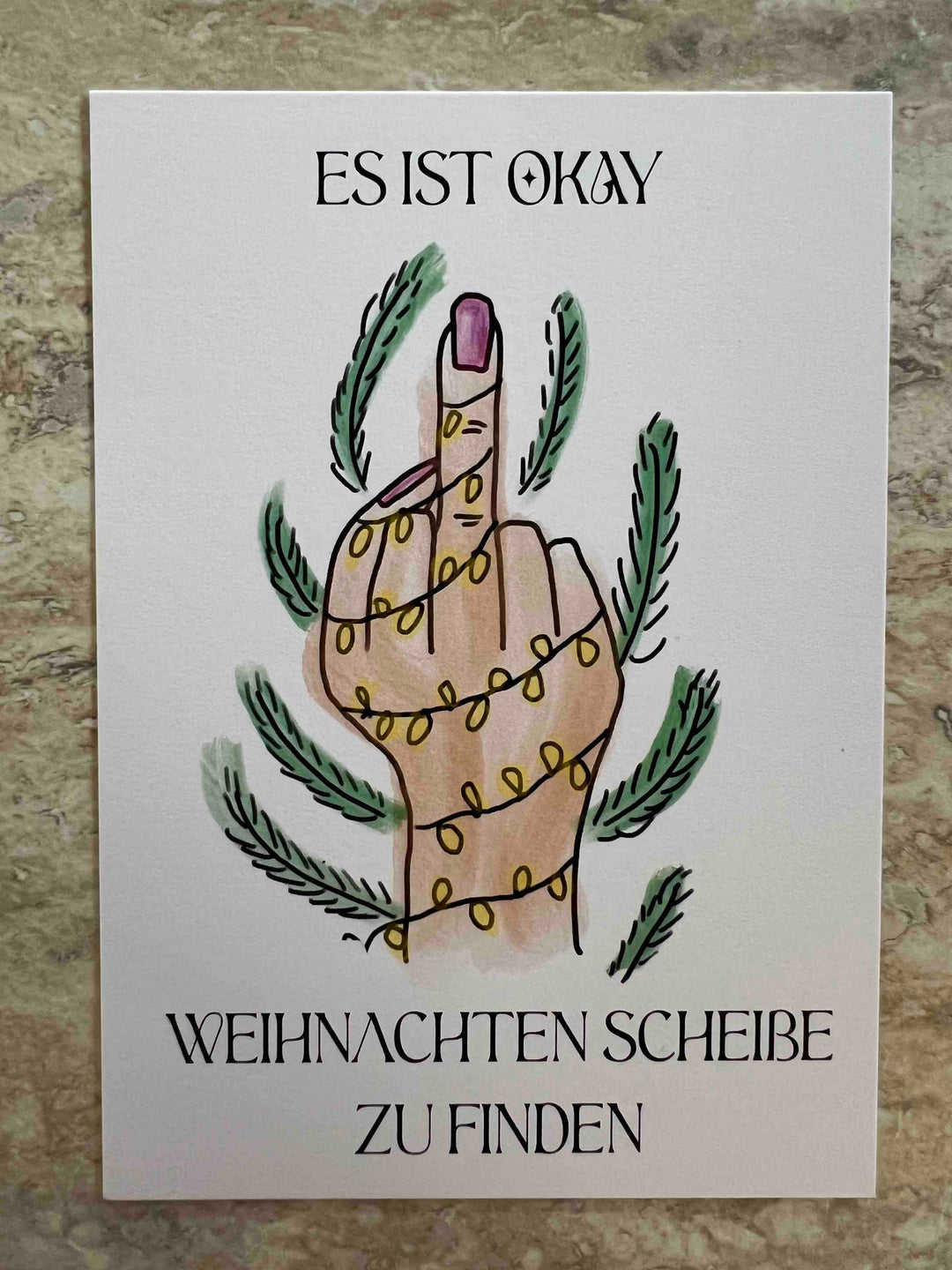 TrueStudio Weihnachtskarte- Scheiß Weihnachten
