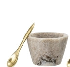 Rosamynthe salt pot with spoon