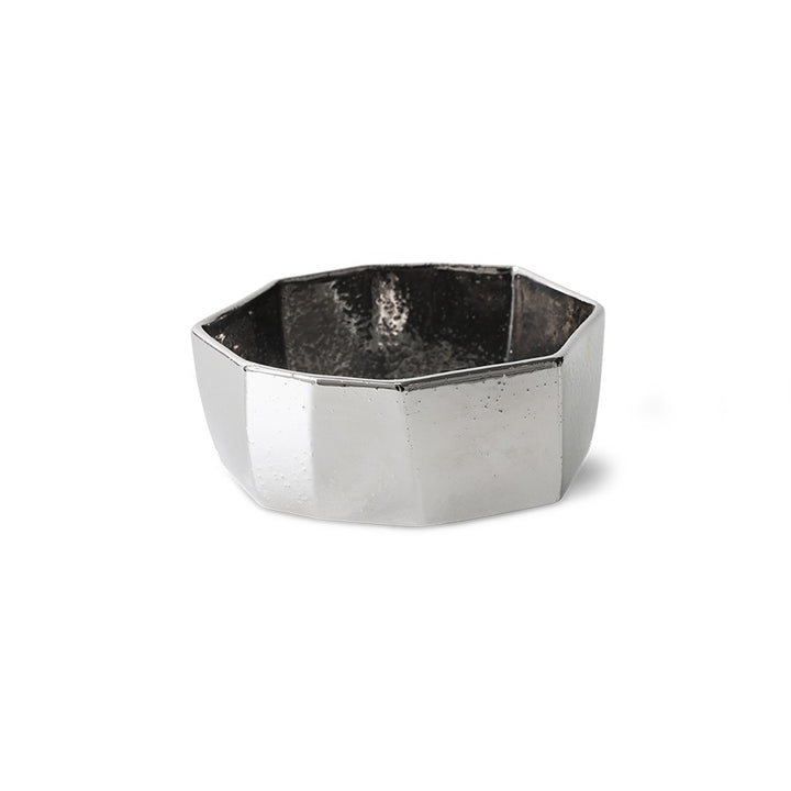 Chrome Bowl Mid – Keramikschale mit Chromglasur, mittelgroß