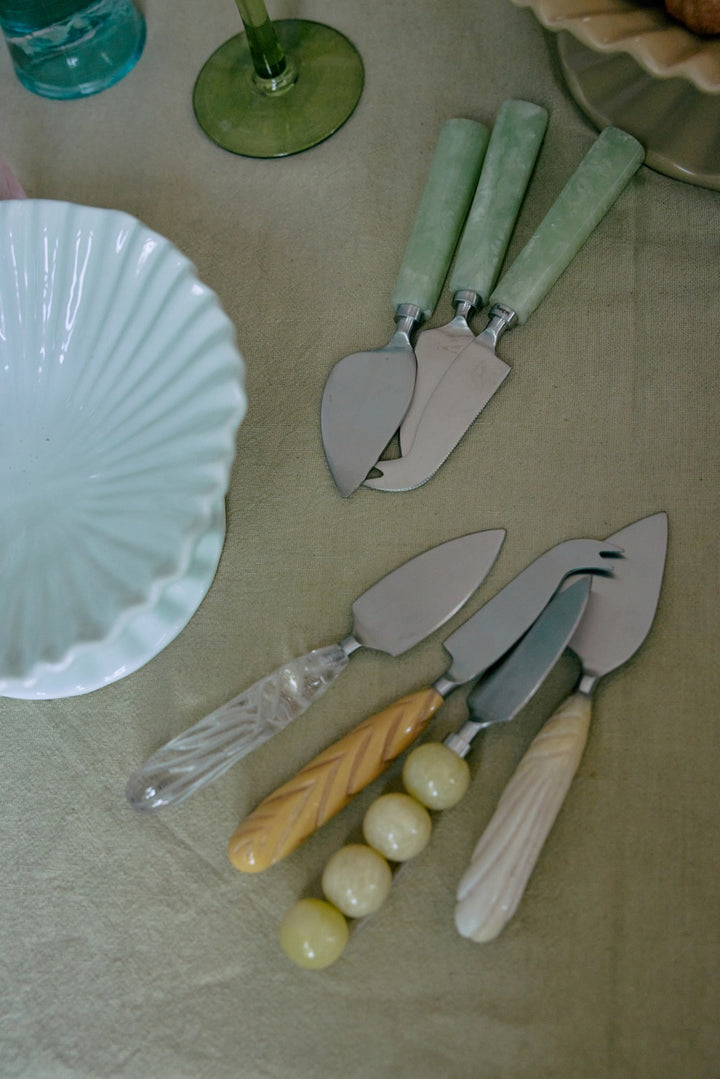 Käsemesser-Set Lemon – 3-teiliges Set mit Kunststoffgriff