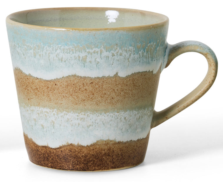 70s ceramics: Cappuccino-Tassen dada