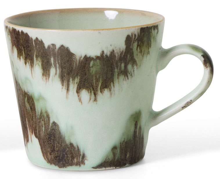 70s ceramics: Cappuccino-Tassen dada