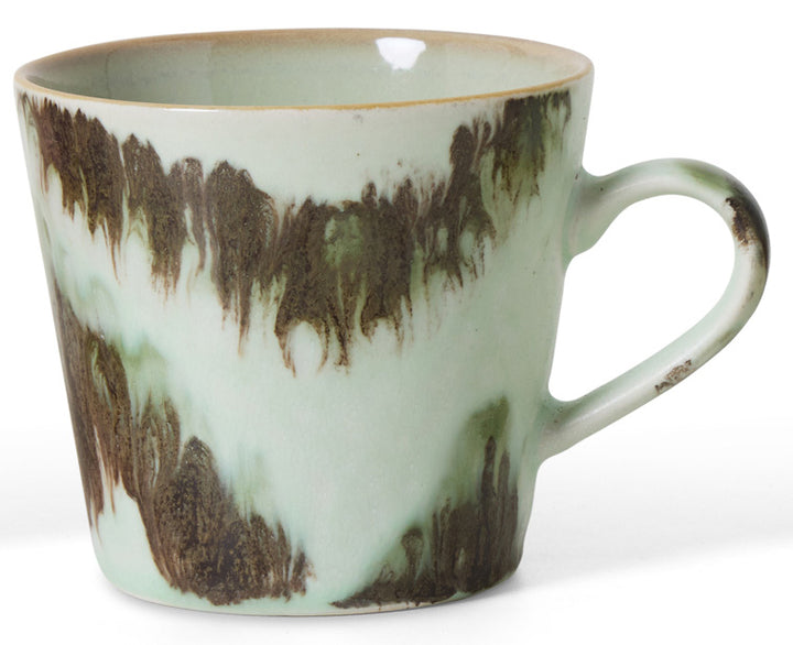 70s ceramics: Cappuccino-Tassen dada