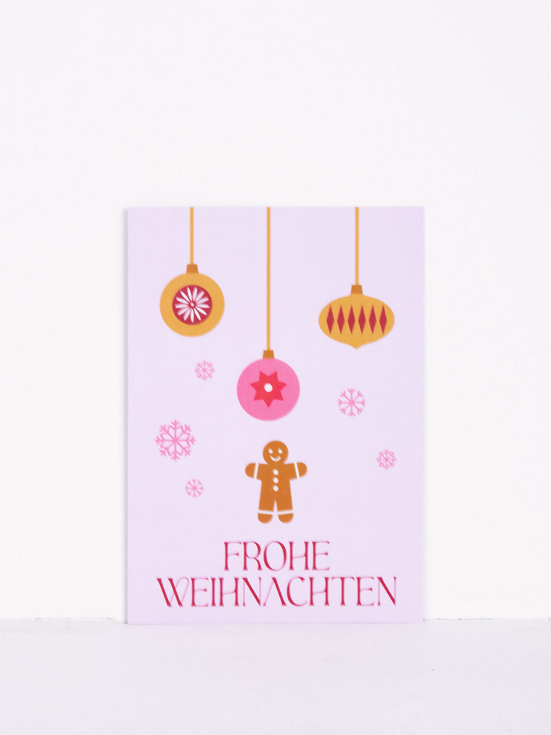 coopz Weihnachtskarte- Lebkuchen rosa/ karamell
