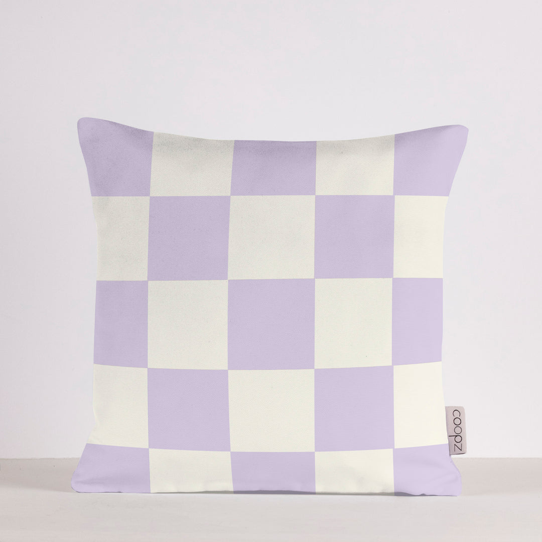 Kissenbezug Check Flieder/Offwhite