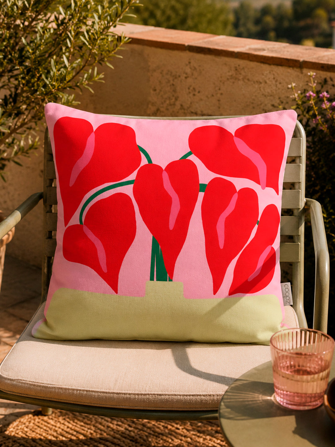 Kissenbezug Flamingo-Blume