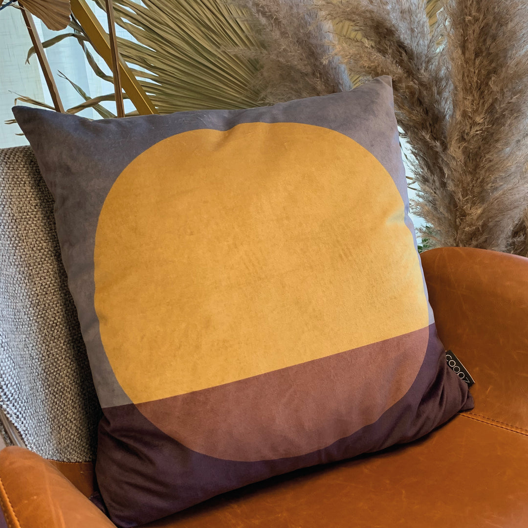 Cushion cover Sunset Velvet Anthracite