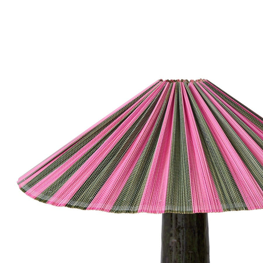 Plissee Lampenschirm Camellia – Bambus, Ø 44 cm