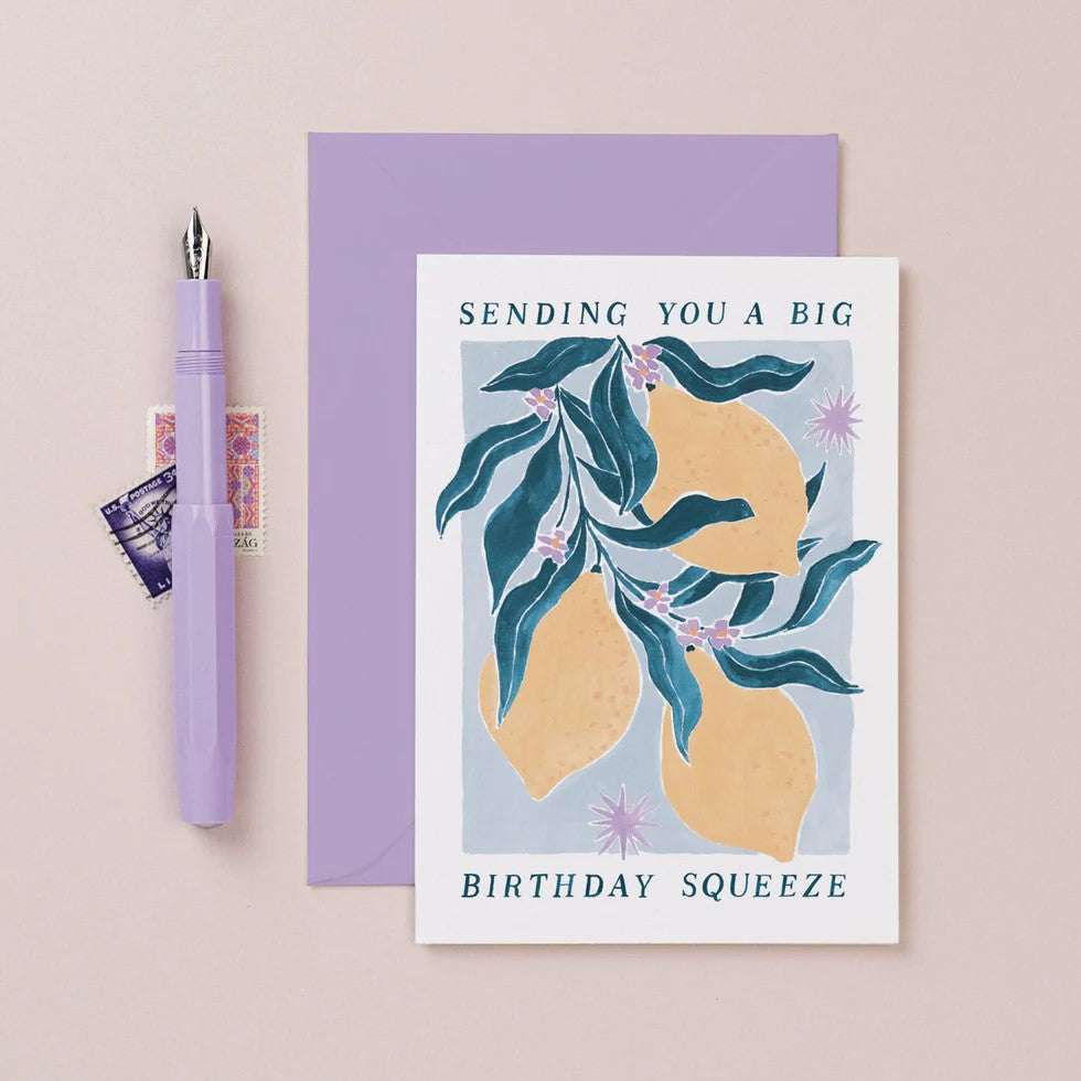 Klappkarte Lemons Birthday Card