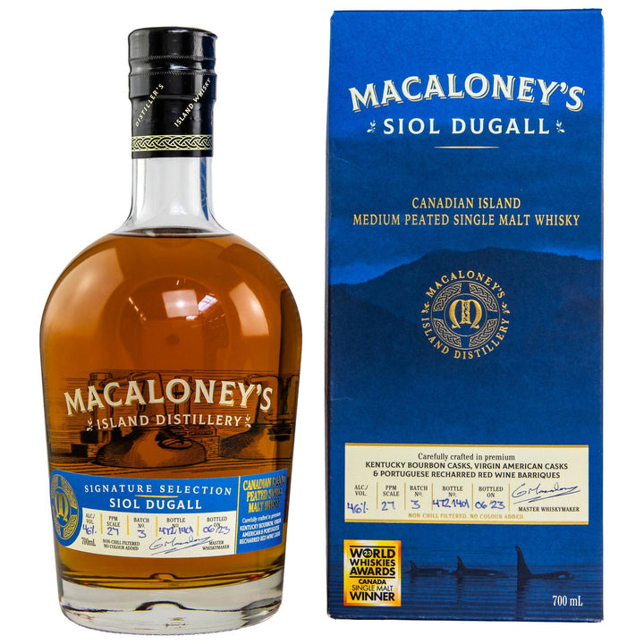 Macaloney Medium Peated – Siol Dugall Canadian Single Malt