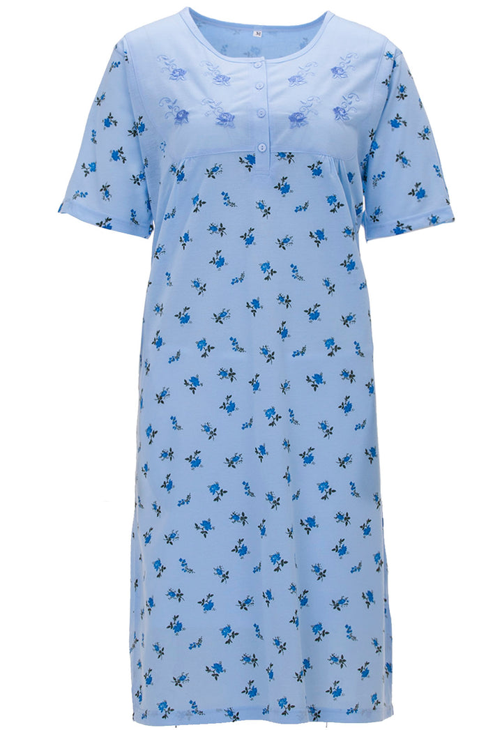 Nightgown short sleeve - stem rose