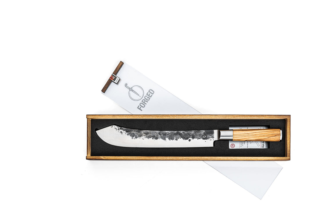 Forged Olive butcher knife