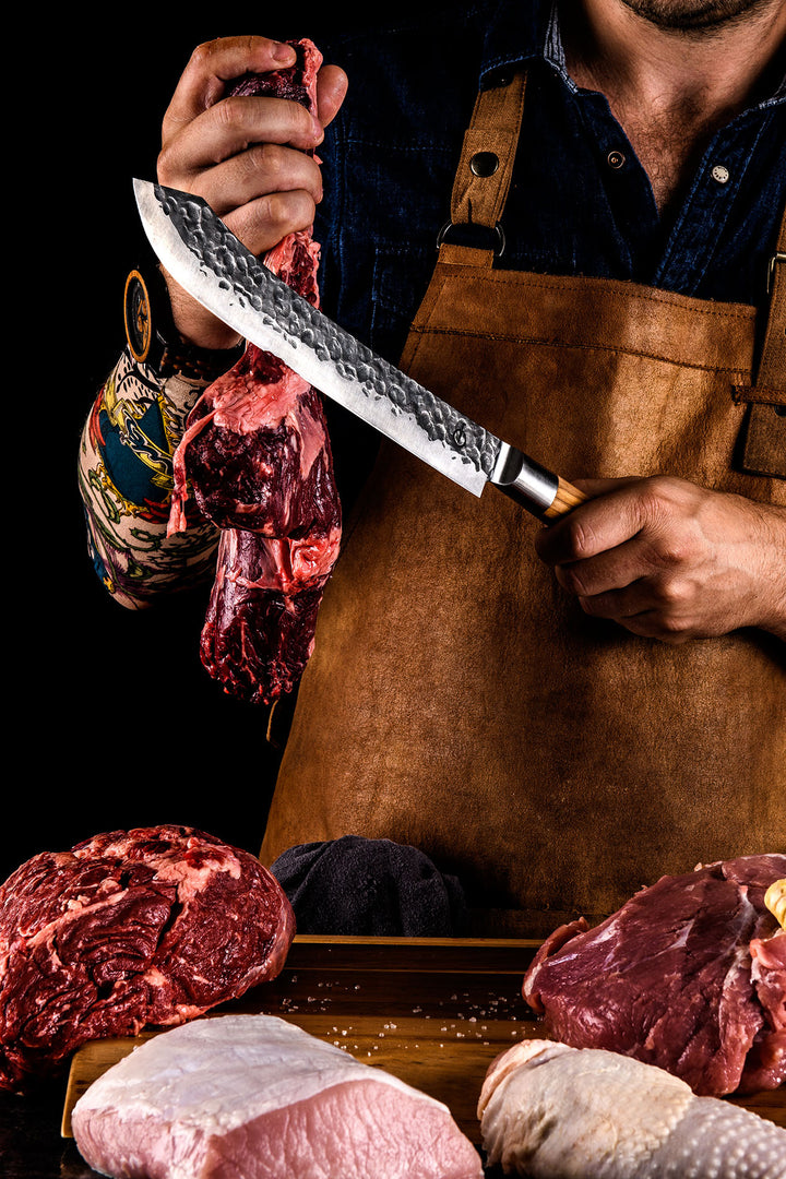 Forged Olive butcher knife