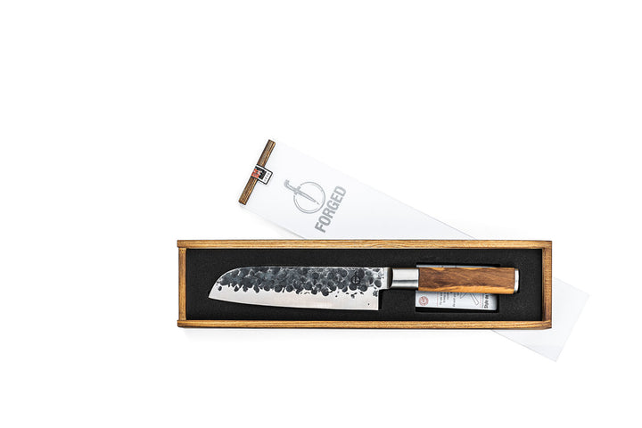 Forged Olive Santoku Knife 18cm