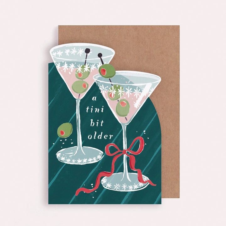 Klappkarte Tini Bit Older Martini Birthday Card