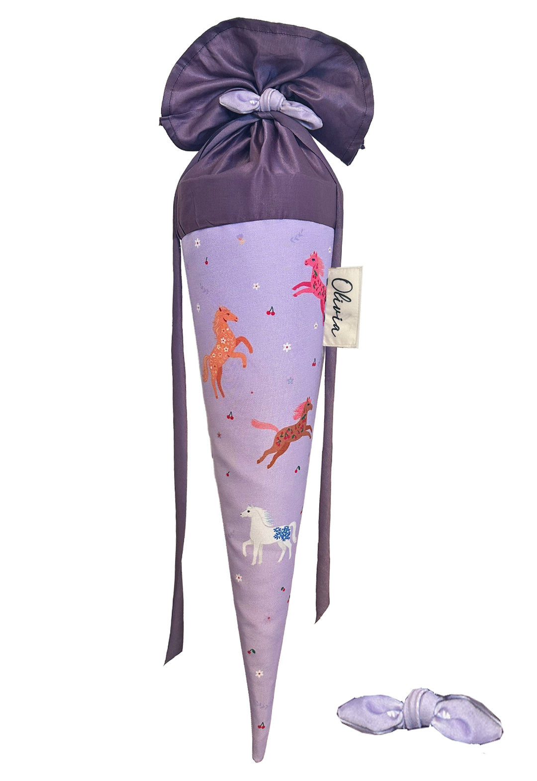 Schultüte Pferd Nr. 1 mit Haarschleife