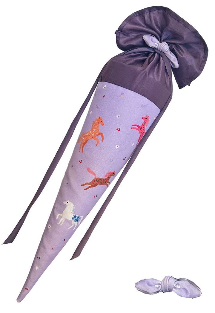 Schultüte Pferd Nr. 1 mit Haarschleife