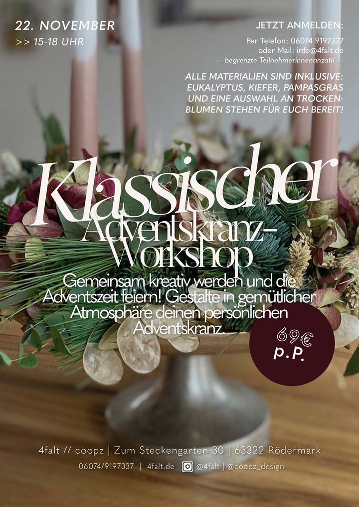 Workshop - Adventskranzbinden 2025