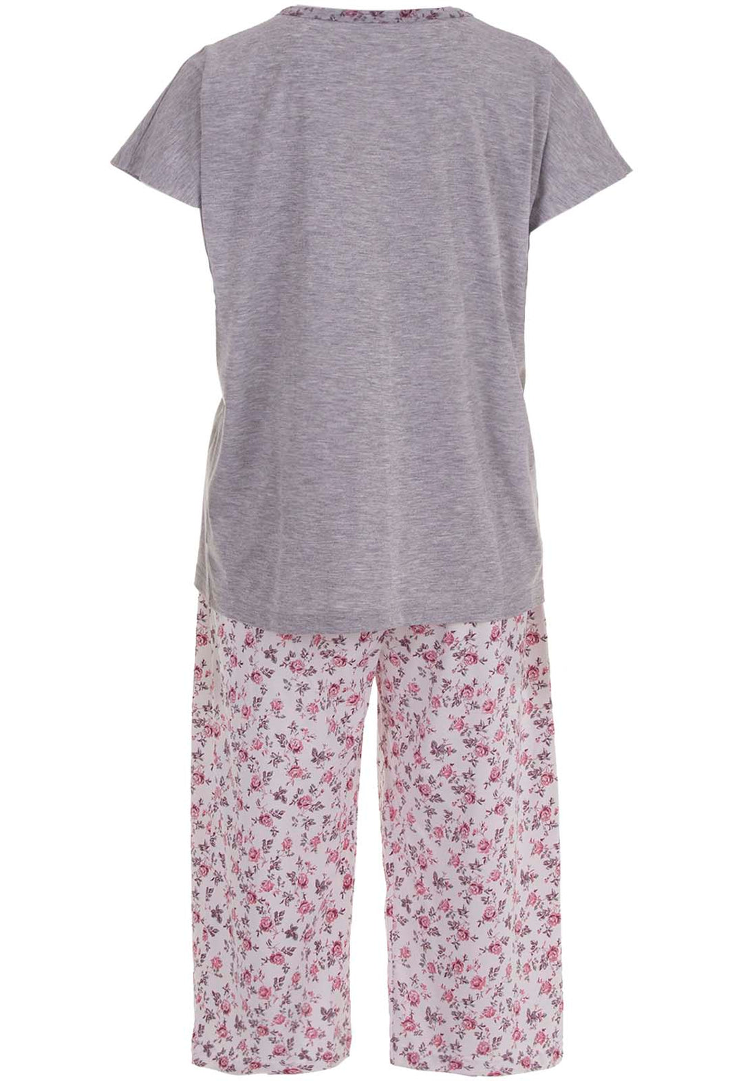 Pajama Set Capri - Gray Rose