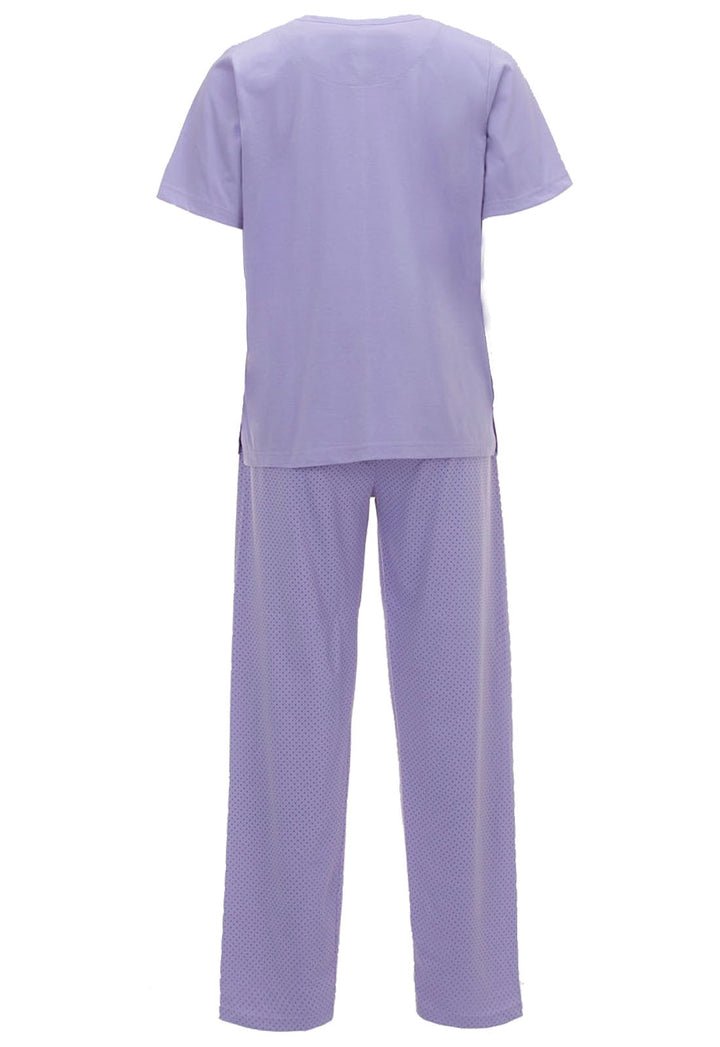 Pyjama Set Kurzarm - Uni Punkte
