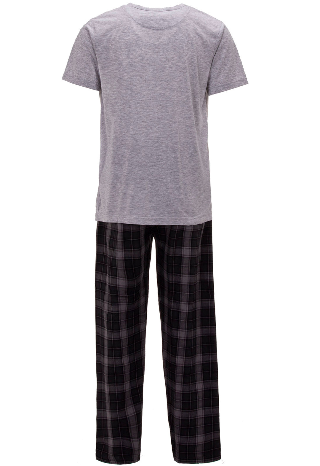 Pyjama Set Kurzarm - Uni Kariert