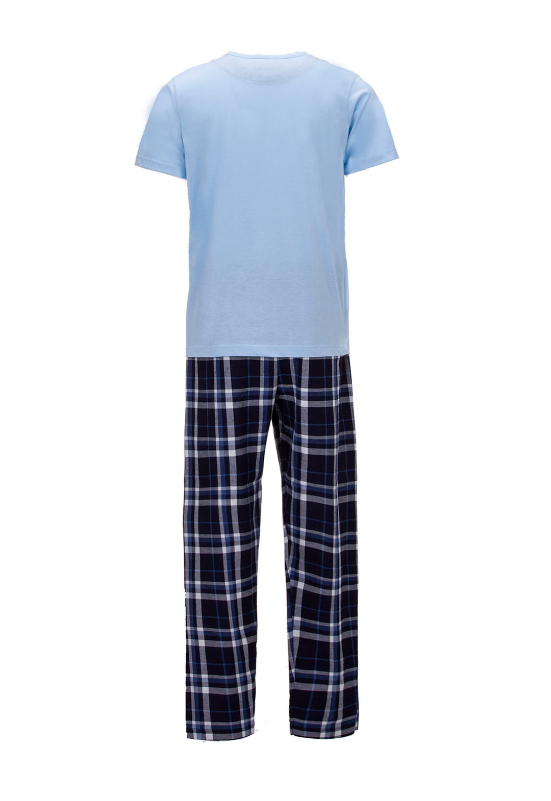 Pyjama Set Kurzarm - Uni Kariert