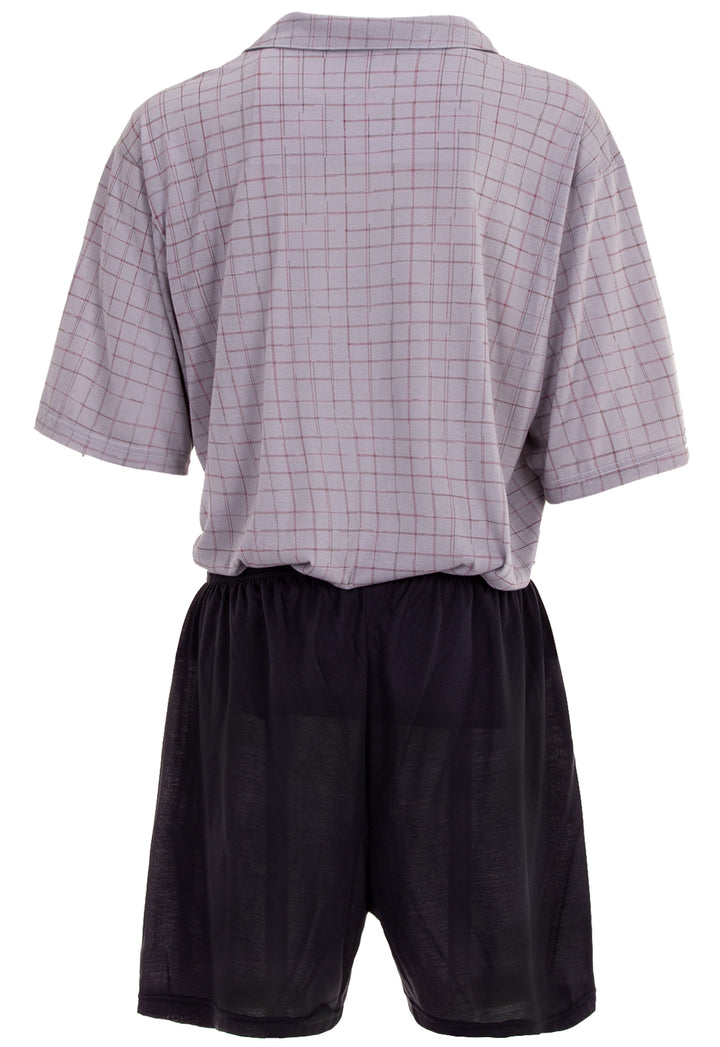 Pyjama Set Shorty - Kariert 3XL-5XL