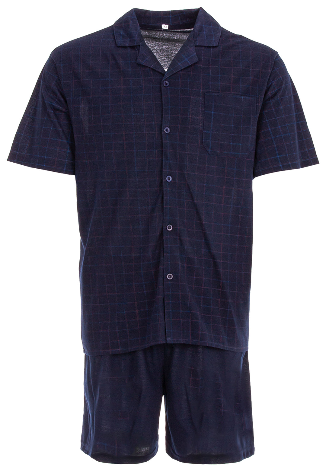 Pyjama Set Shorty - Kariert 3XL-5XL