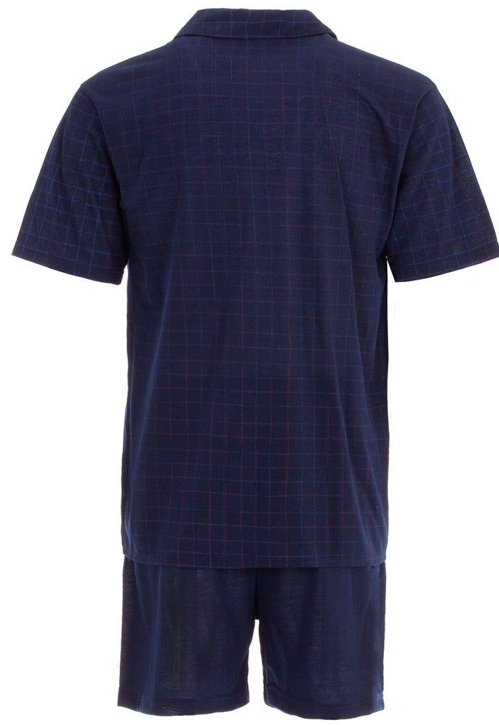 Pyjama Set Shorty - Kariert 3XL-5XL