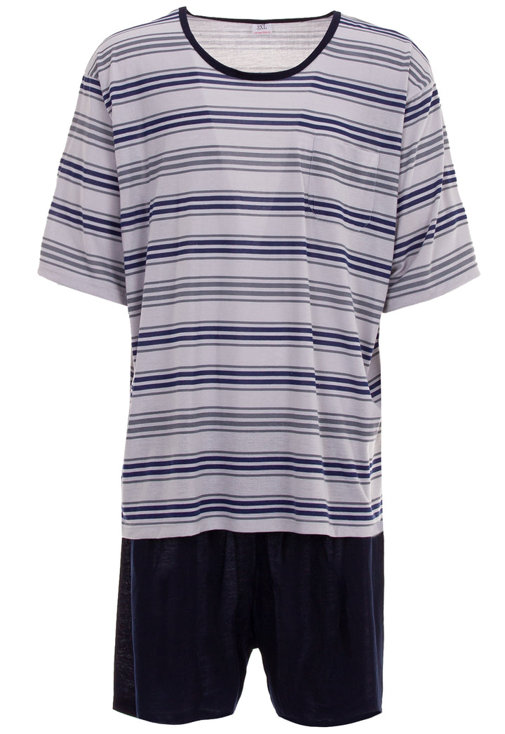 Pyjama Set Shorty - Gestreift 3XL-5XL