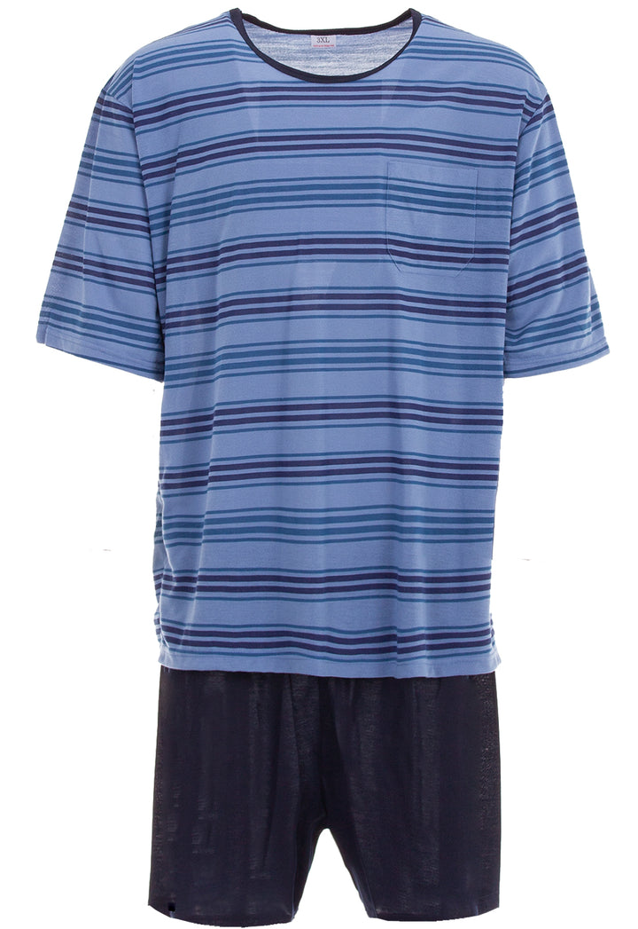 Pyjama Set Shorty - Gestreift 3XL-5XL