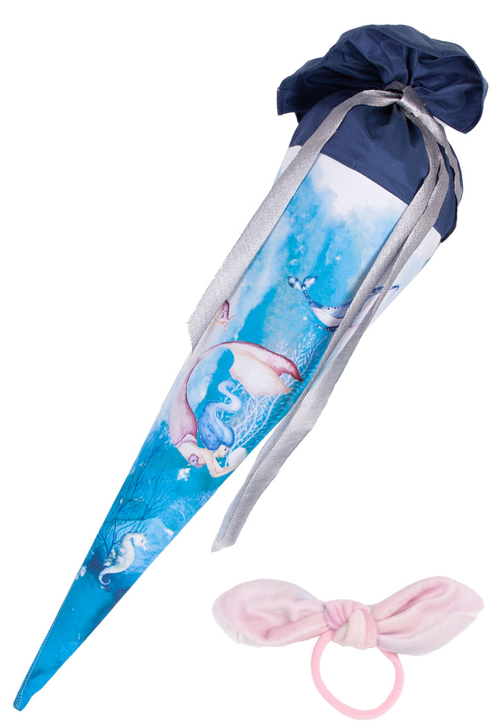 Schultüte Unterwasserwelt mit Haarschleife
