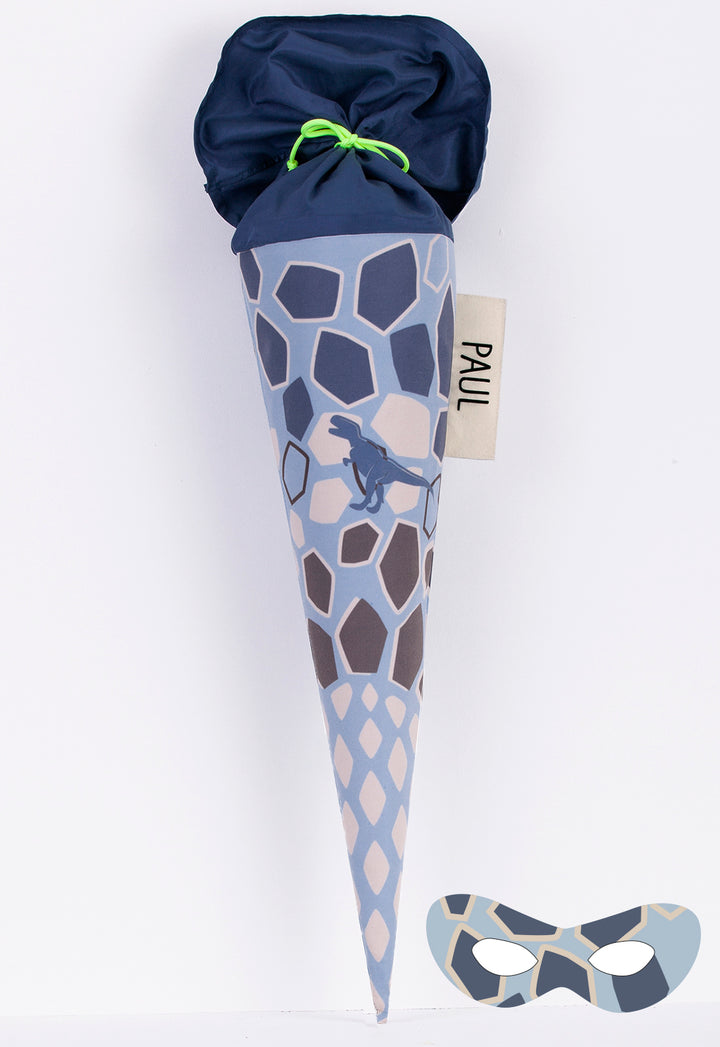 Schultüte Dino Nr. 2 mit Superheldenmaske