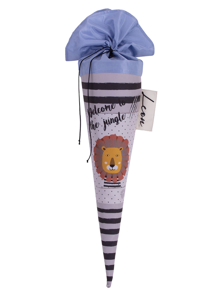 Schultüte klein Jungle Nr. 1 50 cm mit Superheldenmaske