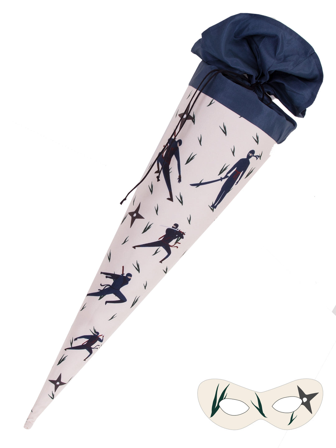 Schultüte Ninja 50 cm mit Superheldenmaske