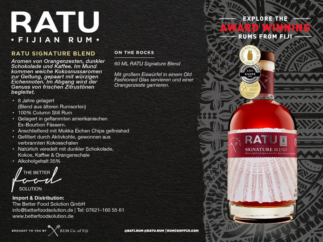 RATU Signature Blend Rum Liqueur 8 years