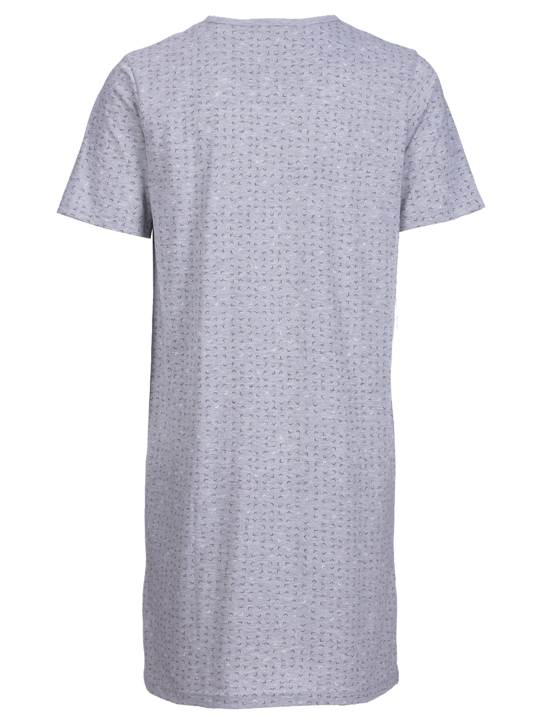Herren Nachthemd Kurzarm - Theo Rundhals Knopfleiste Single-Jersey