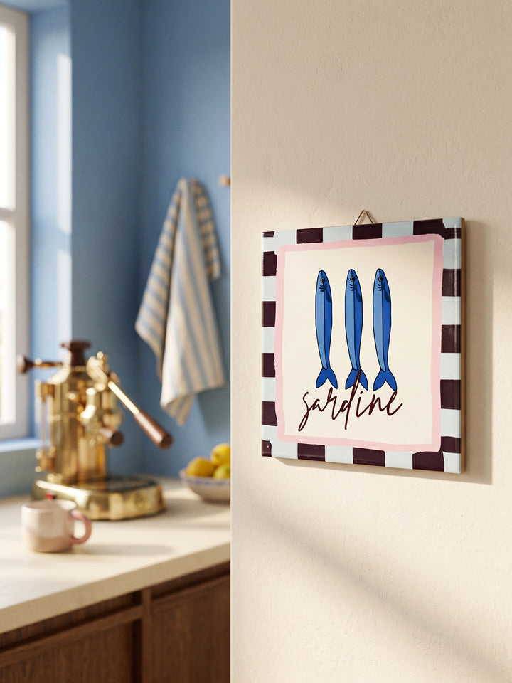 Printed Tile – Sardine Checks
