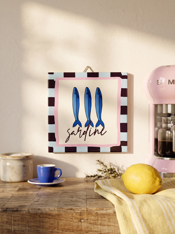 Printed Tile – Sardine Checks