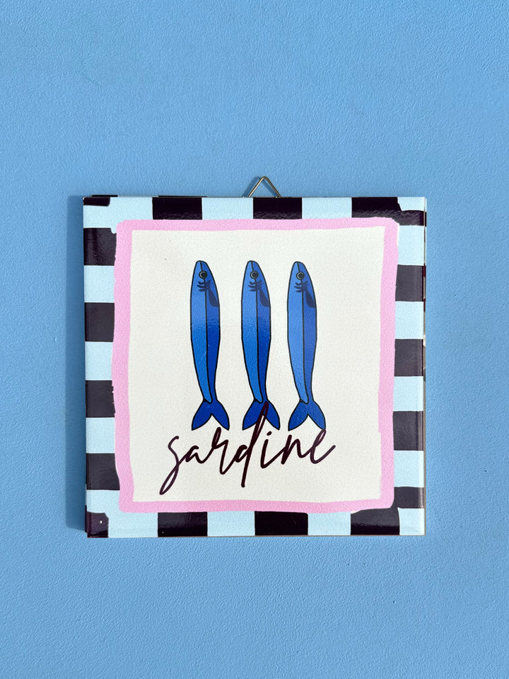 Printed Tile – Sardine Checks