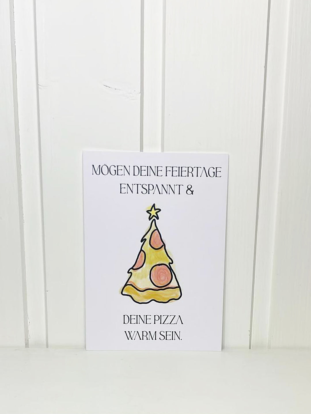 TrueStudio Weihnachtskarte- Pizza