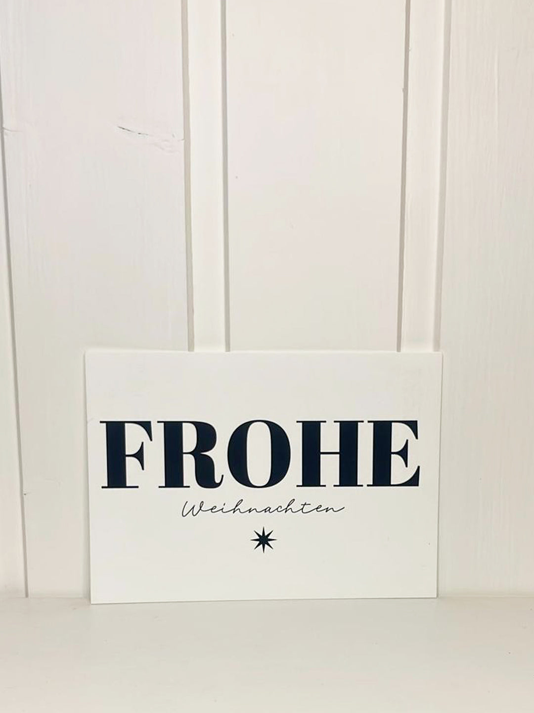 coopz Weihnachtskarte- Frohe Weihnachten weiß/ schwarz
