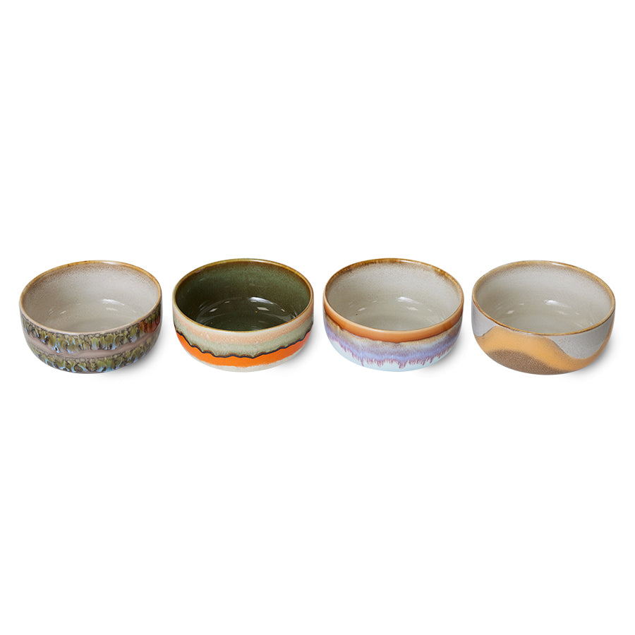 70s ceramics: Dessertschalen reef