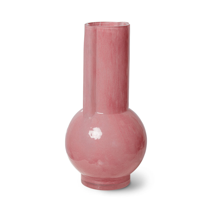 Glas Vase Flamingo