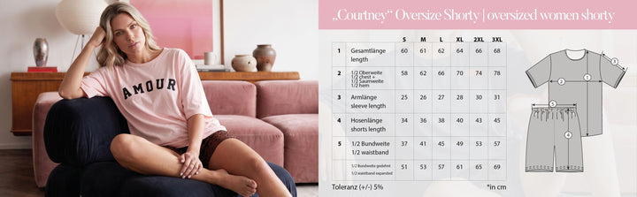 Oversize Pyjama Set Shorty - Courtney L&
