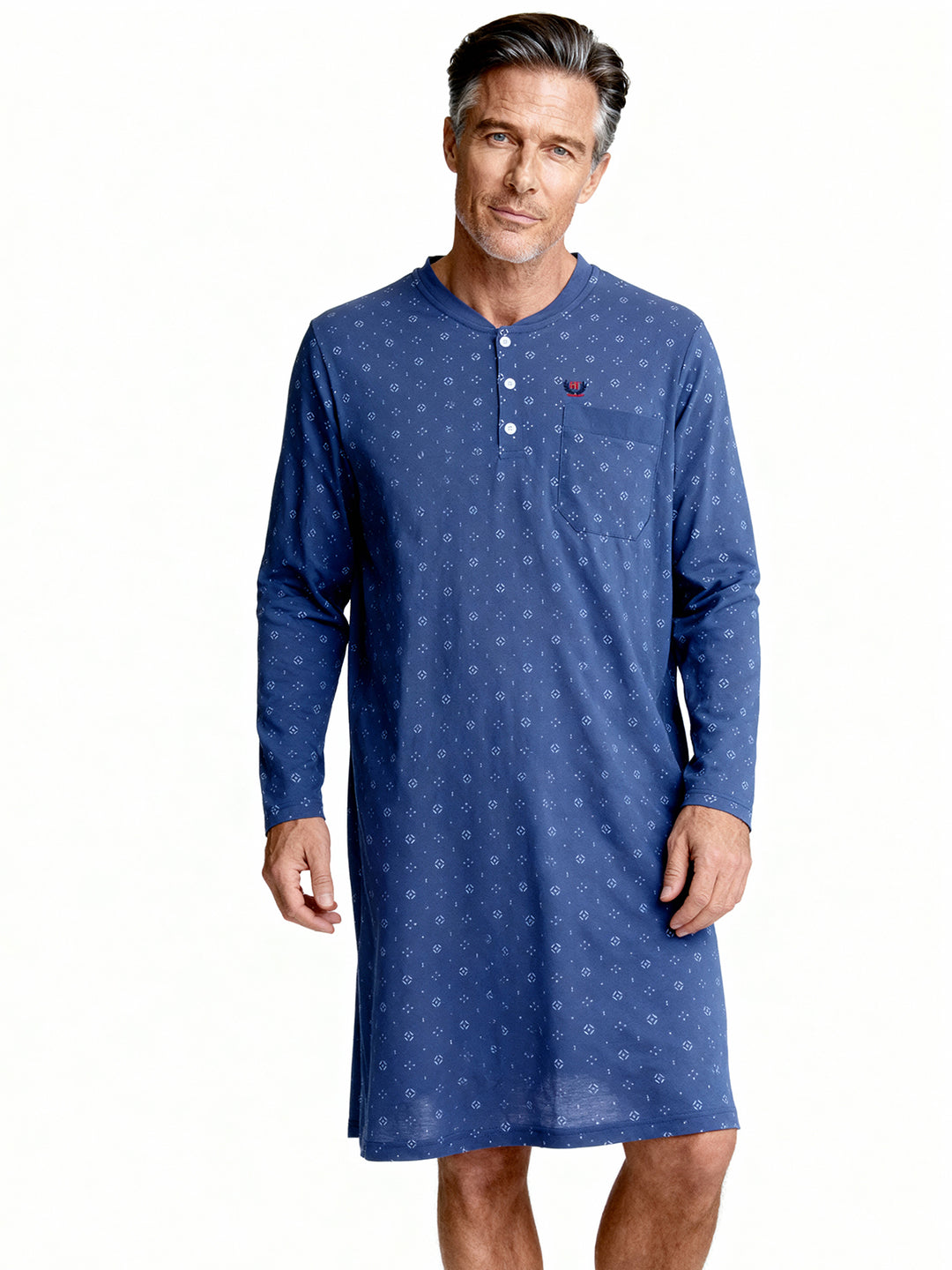 Nachthemd langarm - Geometrische Formen