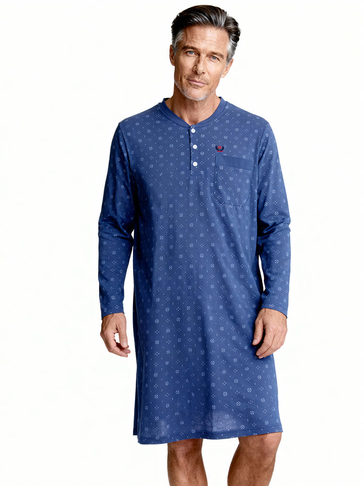 Nachthemd langarm - Geometrische Formen