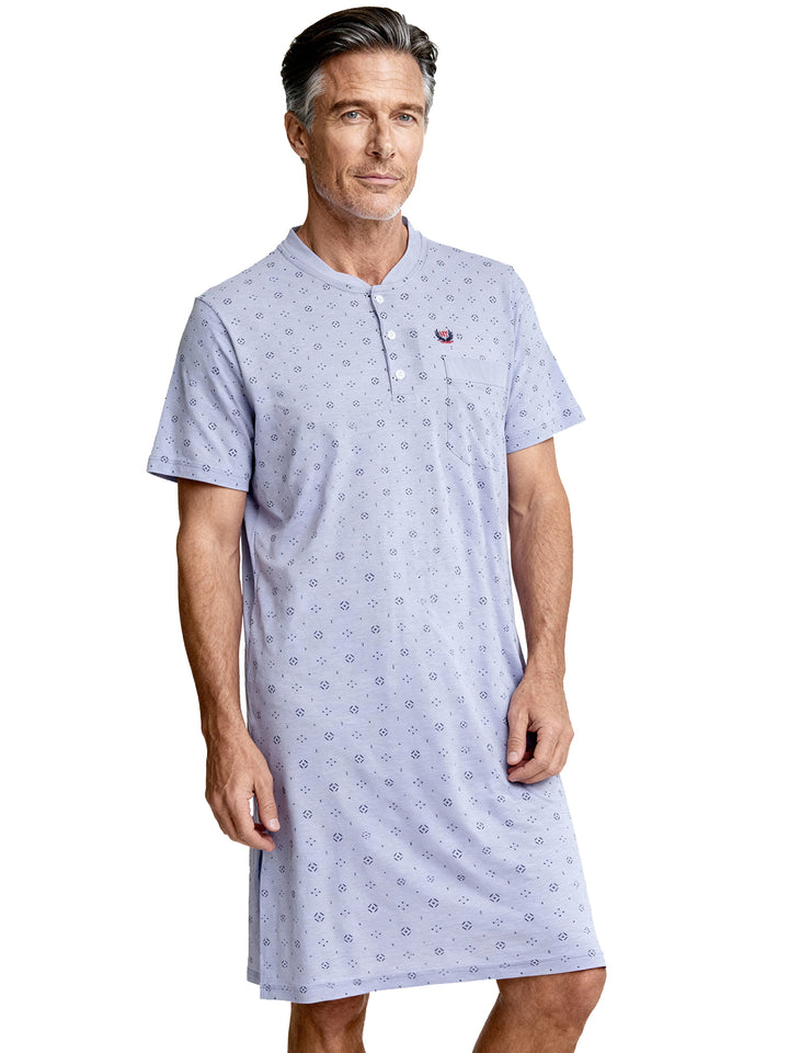 Nachthemd kurzarm - Theo Geometrische Formen